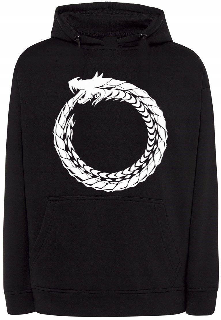 Pánská mikina s pěkným potiskem kruhu Smok vel. M