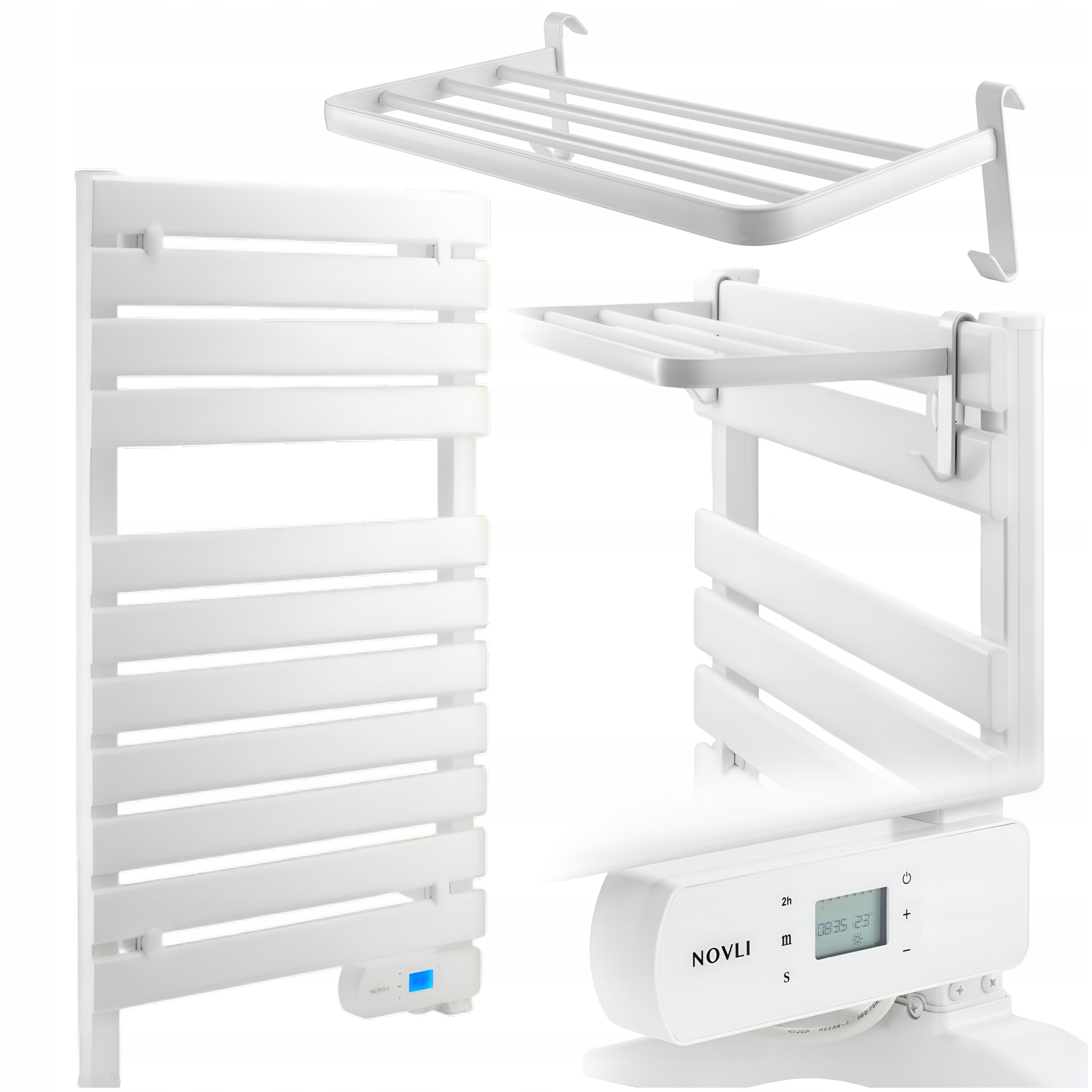 Grzejnik Elektryczny Łazienkowy EcoCezar 500W Drabinka Termostat Suszarka