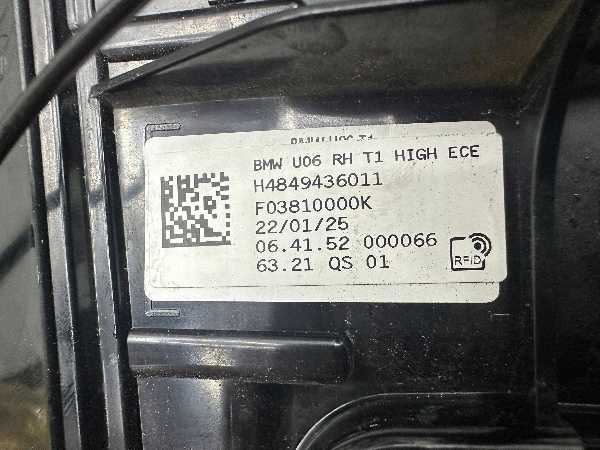 light rear rear part side right BMW 2 Active Tourer U06 8494360