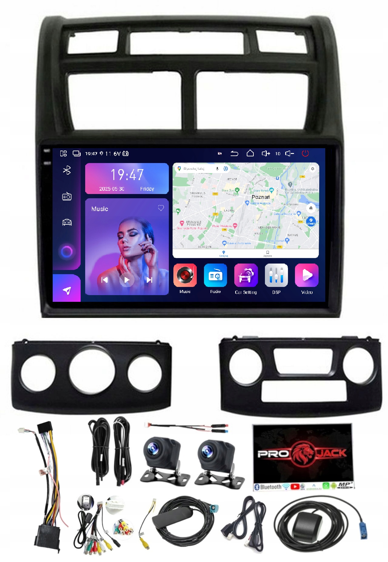 Rádio Navigace Kia Sportage 2008-2010 Carplay Android Auto 8GB 256GB Sim