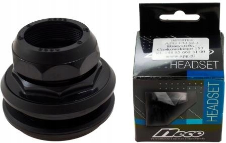 Komplet Steru Neco H128 Bk 1-1/8" Czarny, Stal. 8-CZĘŚCIOWY 25.4X34X30mm