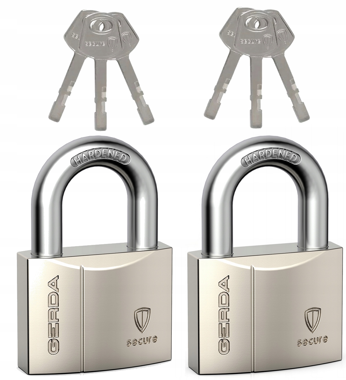 

Zestaw 2 kłódki system 1 jeden klucz Gerda Ksws 40