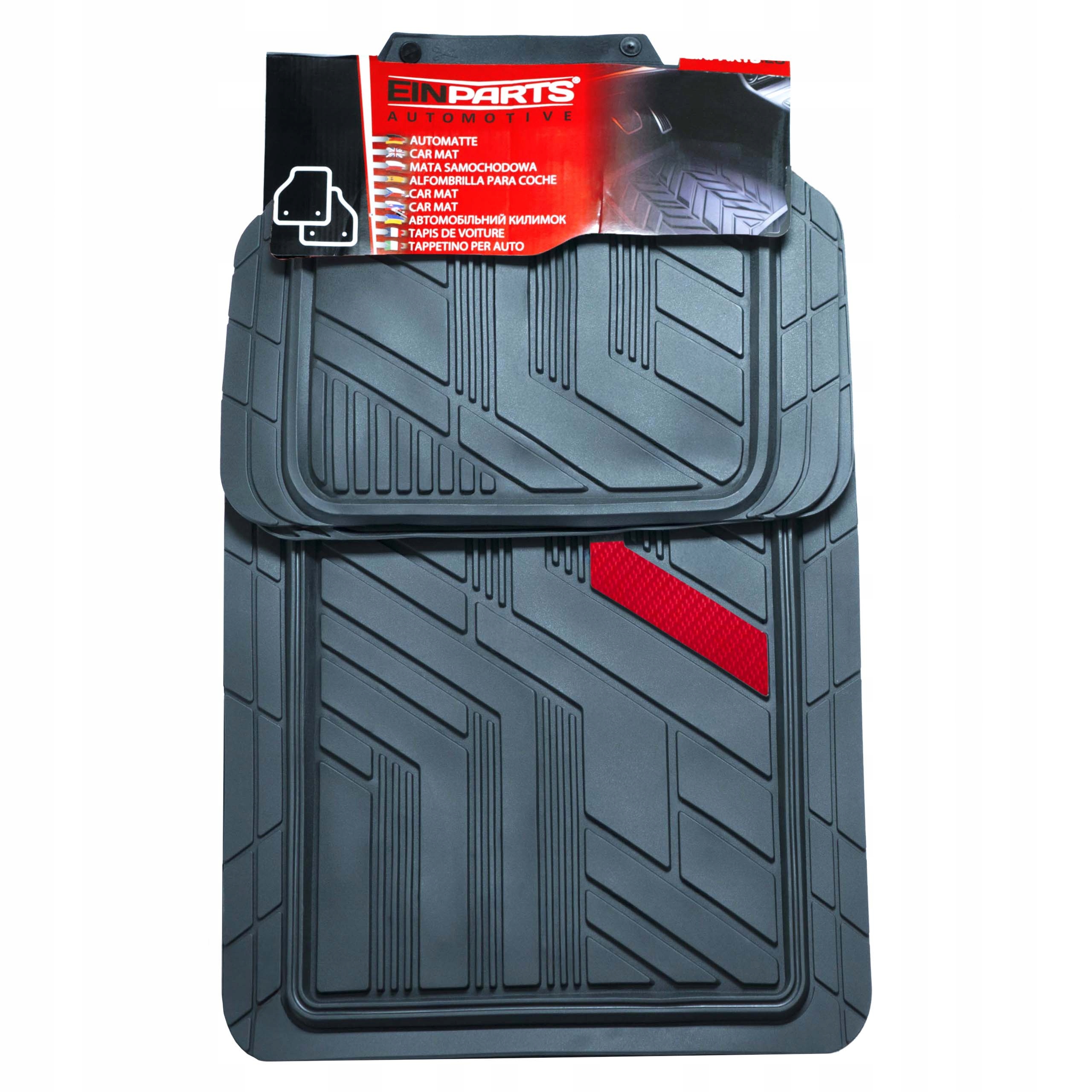 Dywaniki Gumowe Samochodowe Uniwersalne Antypoślizgowe 4 Sztuki Przód+tył