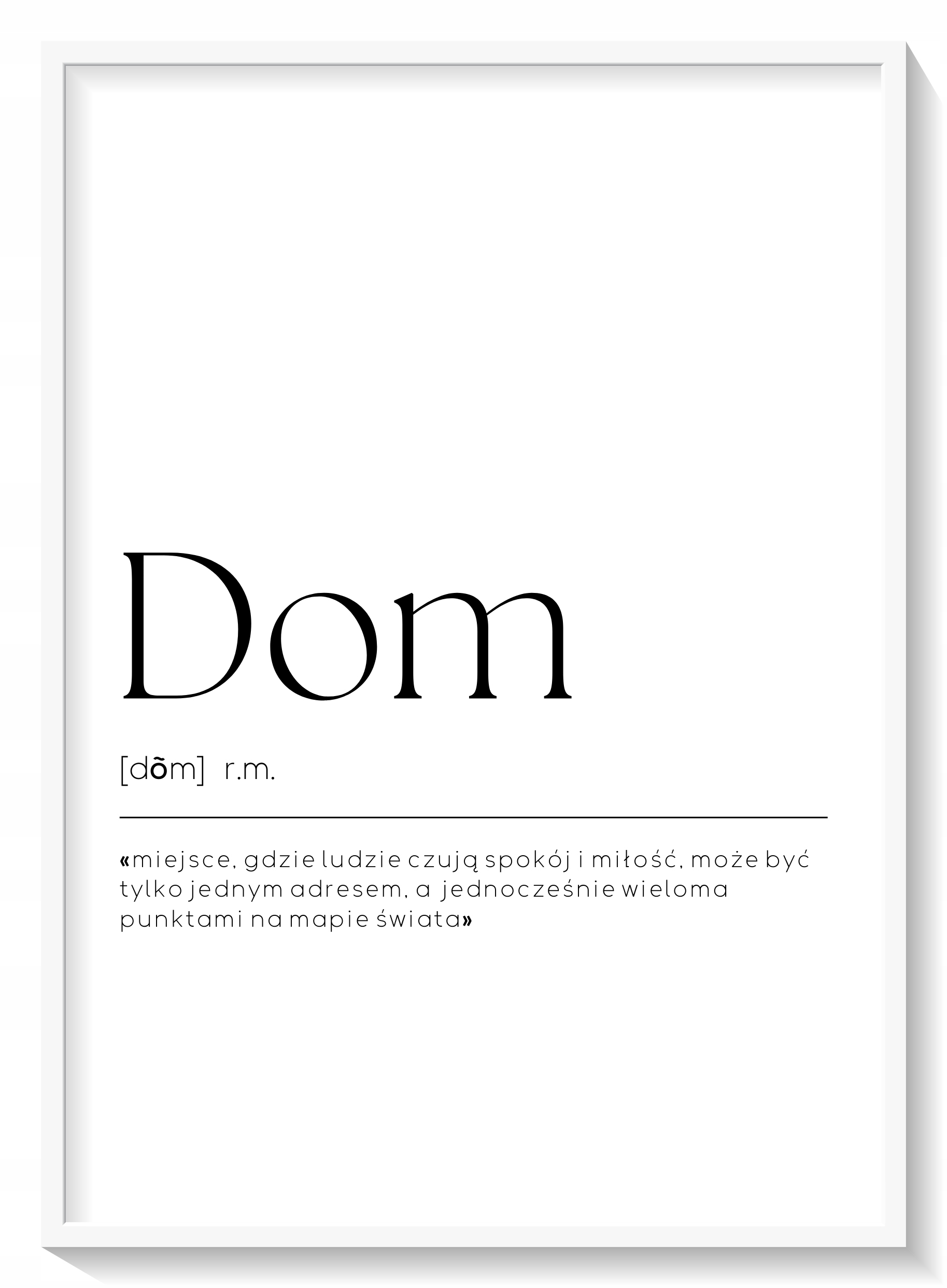 

Plakat B2 50 x 70 cm Definicja Dom słownik boho