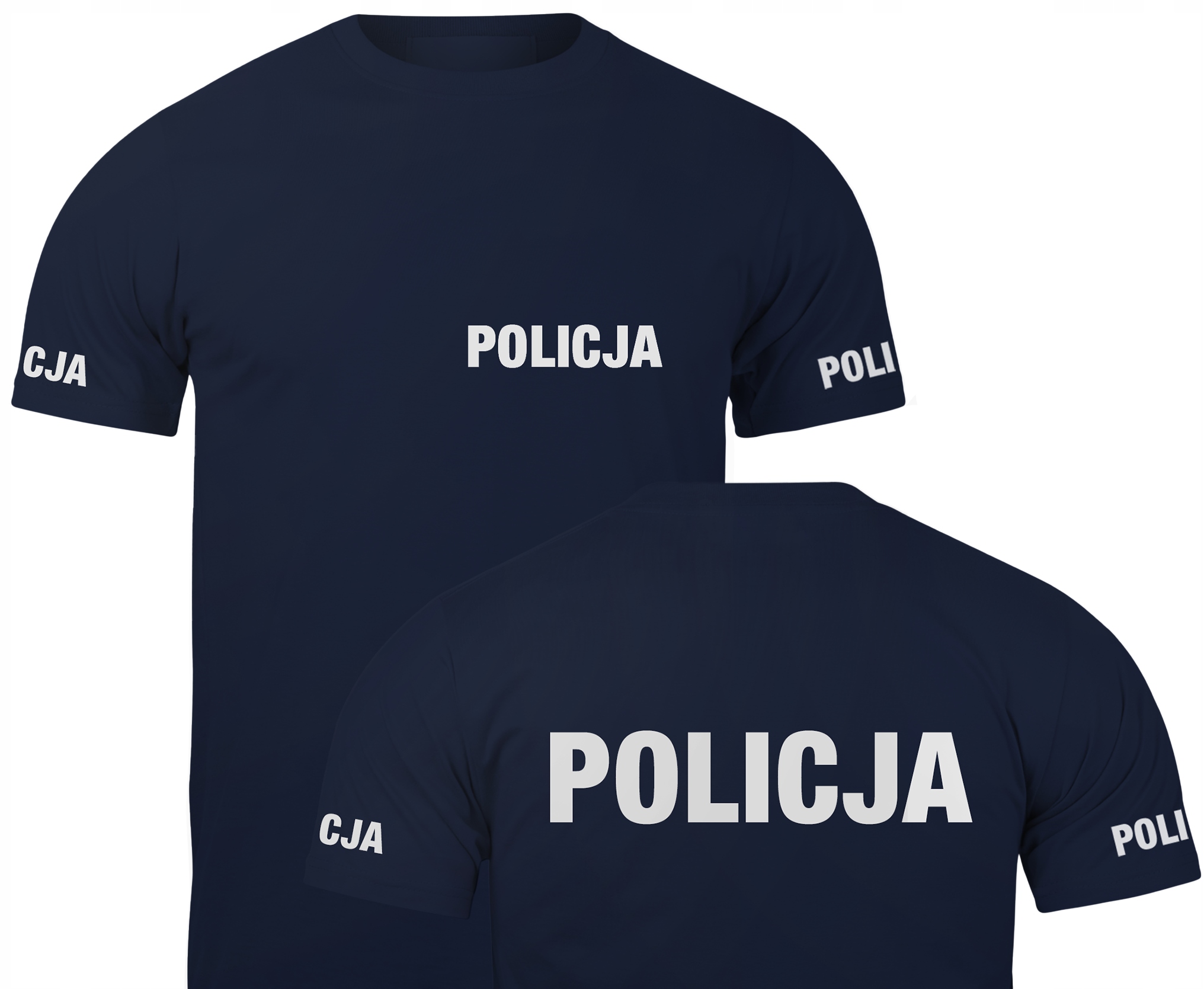 

Koszulka Bawełniany T-shirt Odblaskowy Policja