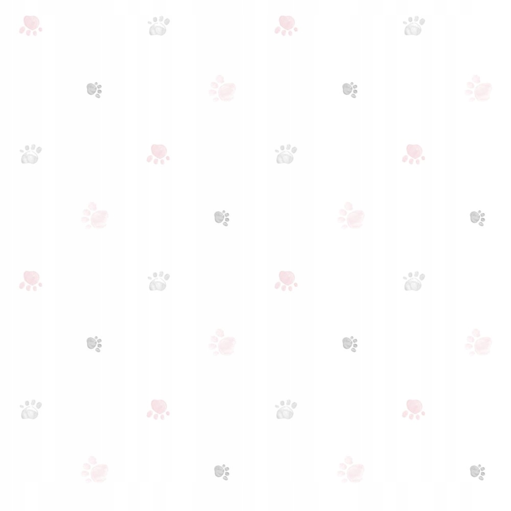 Papírová Tapeta Do Dětského Pokoje S Tlapkami Zvířat