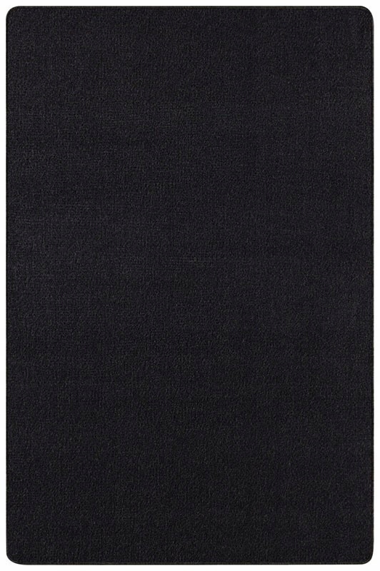 Koberec Běhoun černý 80x200 cm, do chodby-přechodu s krátkým vlasem