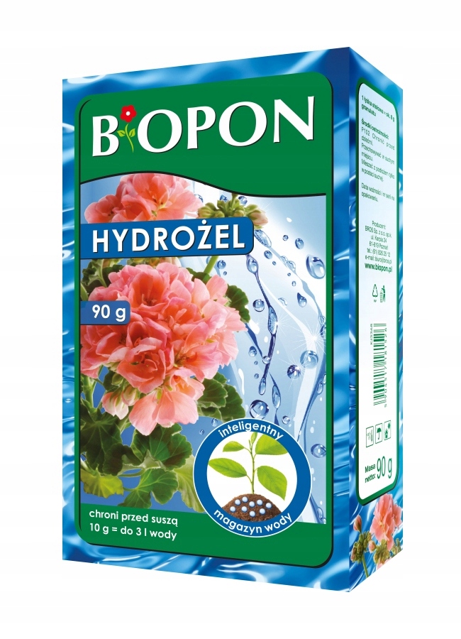 

Nawóz Hydrożel Chroni Przed Suszą 90g Biopon