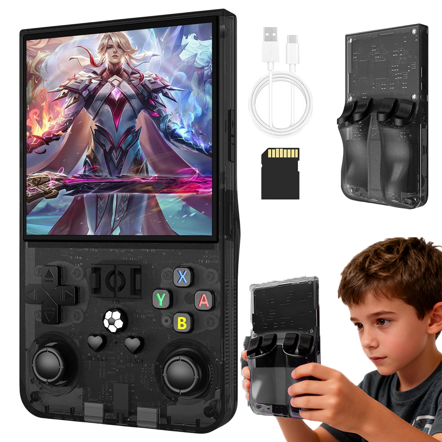 R36MAX 64G Retro Hordheld Console System 4,0 Calne 18000 Gier