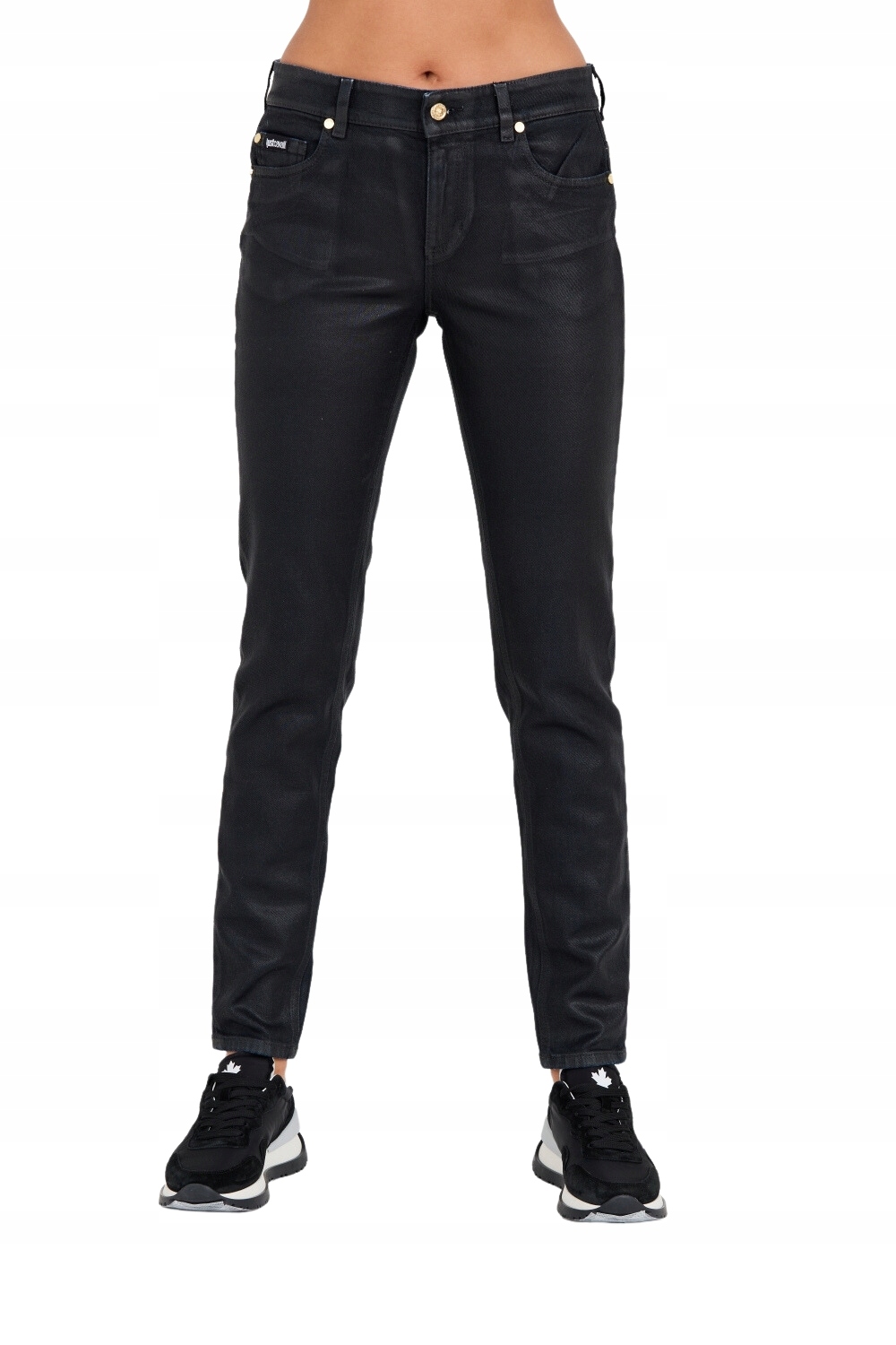 Just Cavalli Skinny Černé džíny s leskem 29