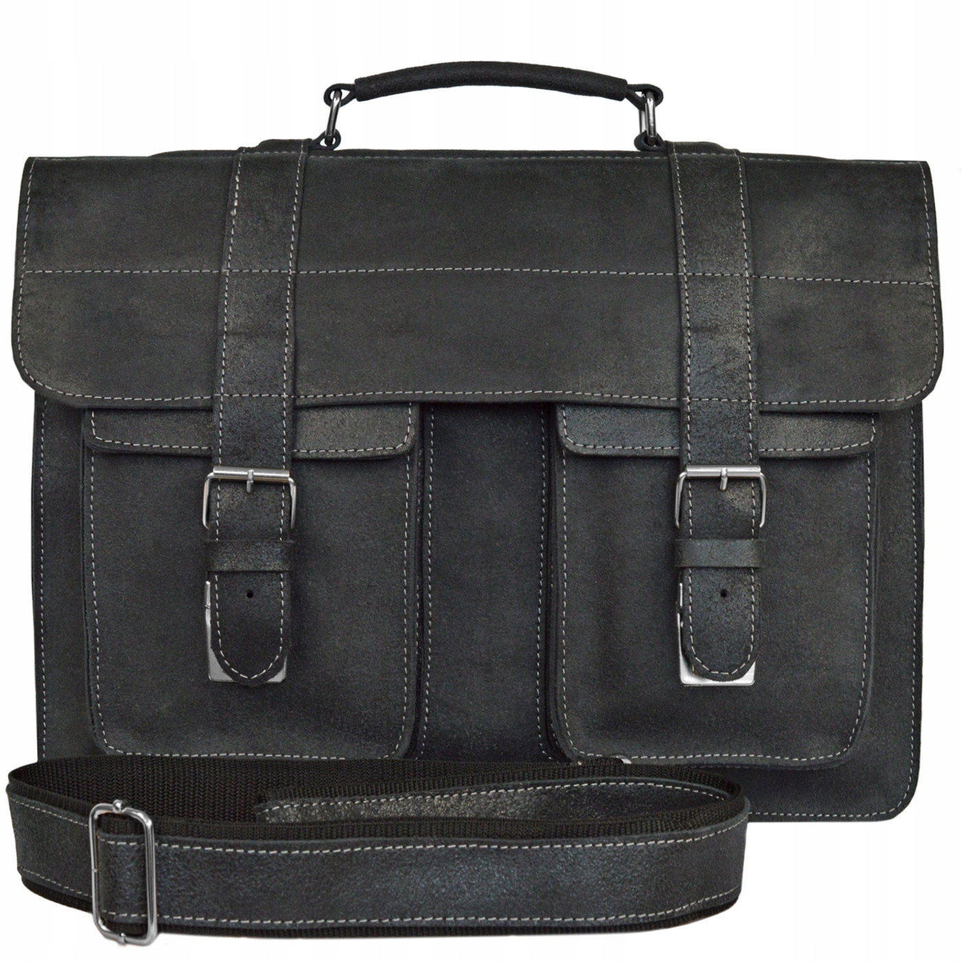 Tsm 1103 Kožená Grafitová Taška Na Rameno