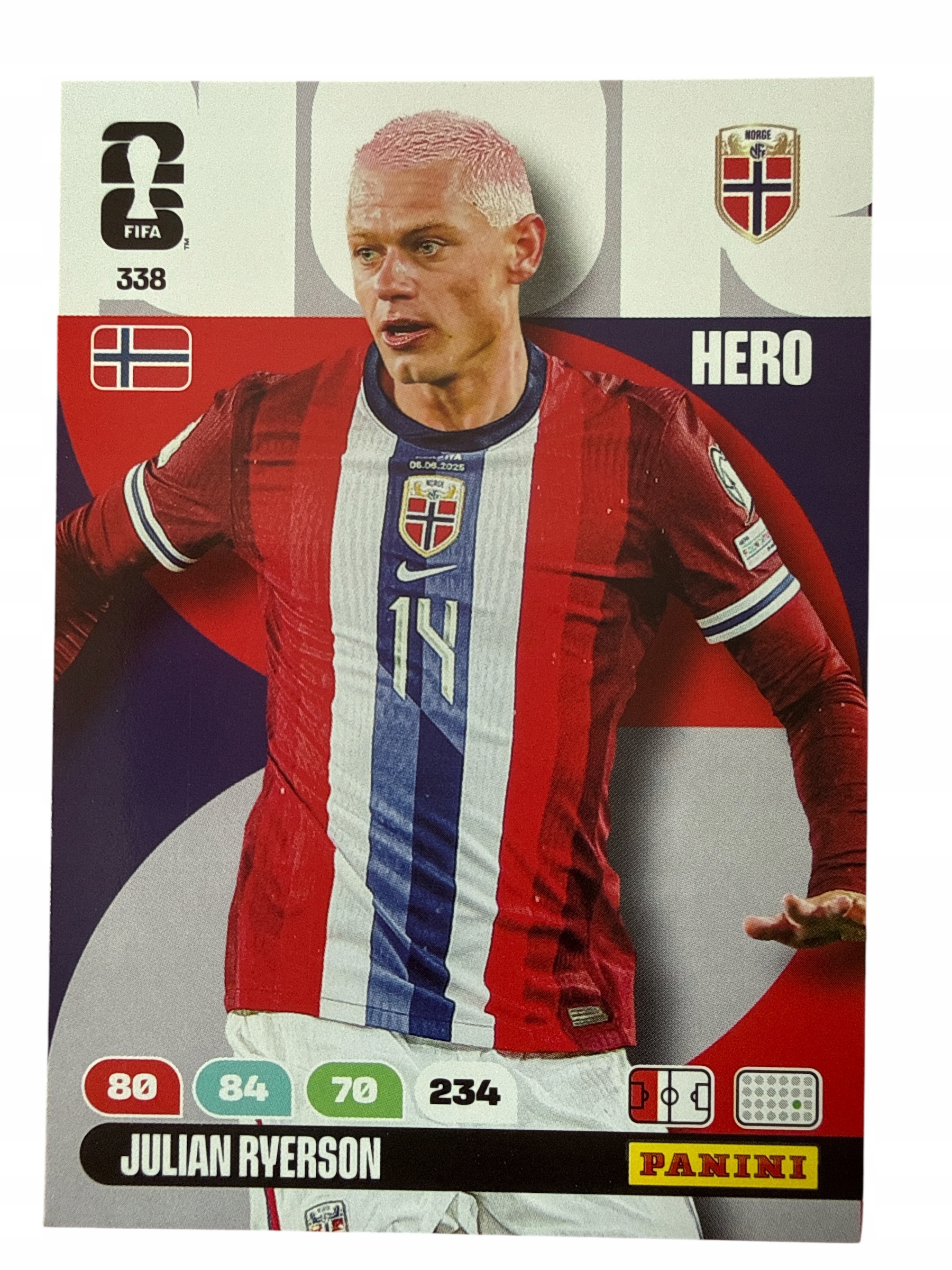Fifa World Cup America 2026 Panini Norway 338 Rverson