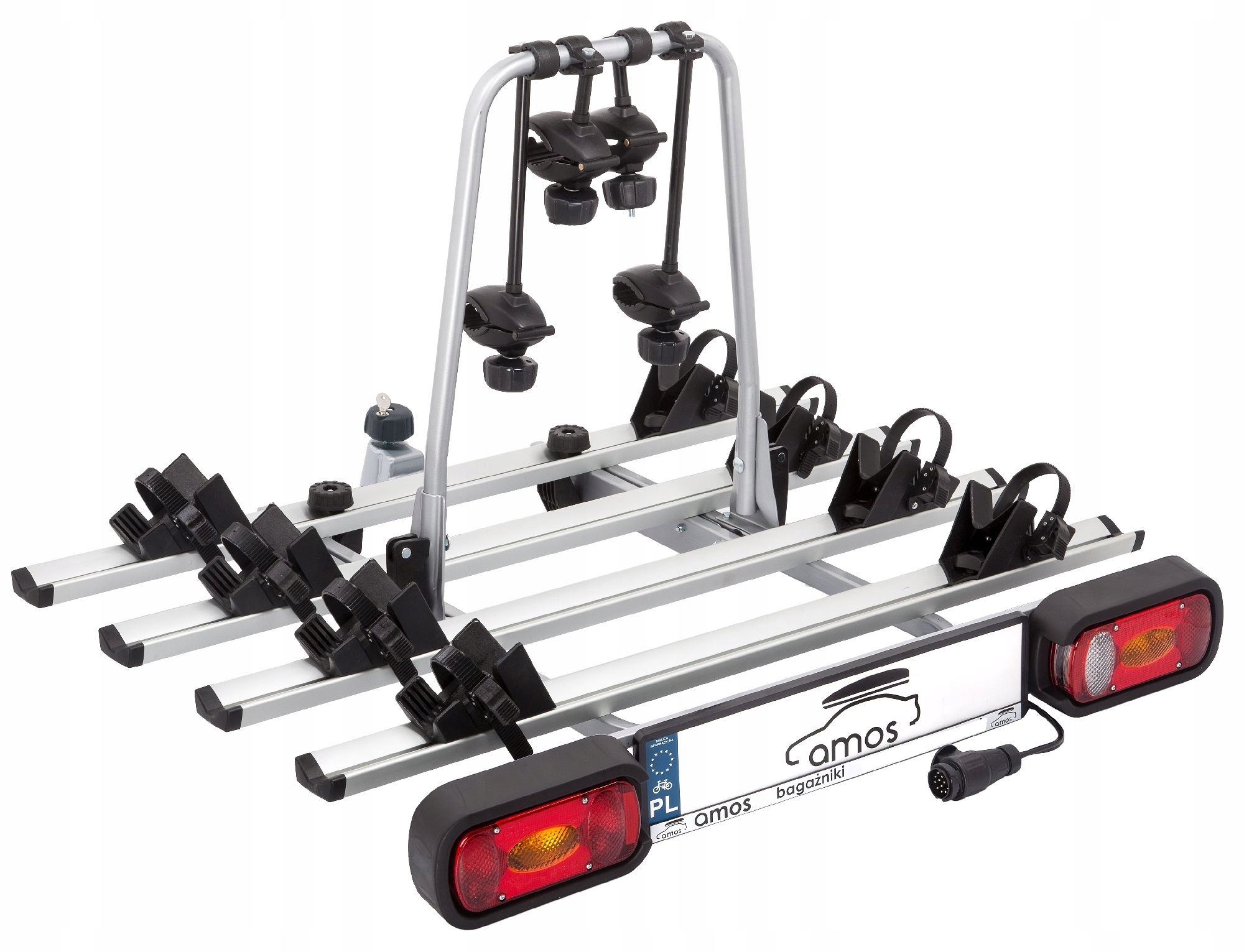 Bagaznik uchwyt rowerowy na hak 4 ROWERY UCHYLANY