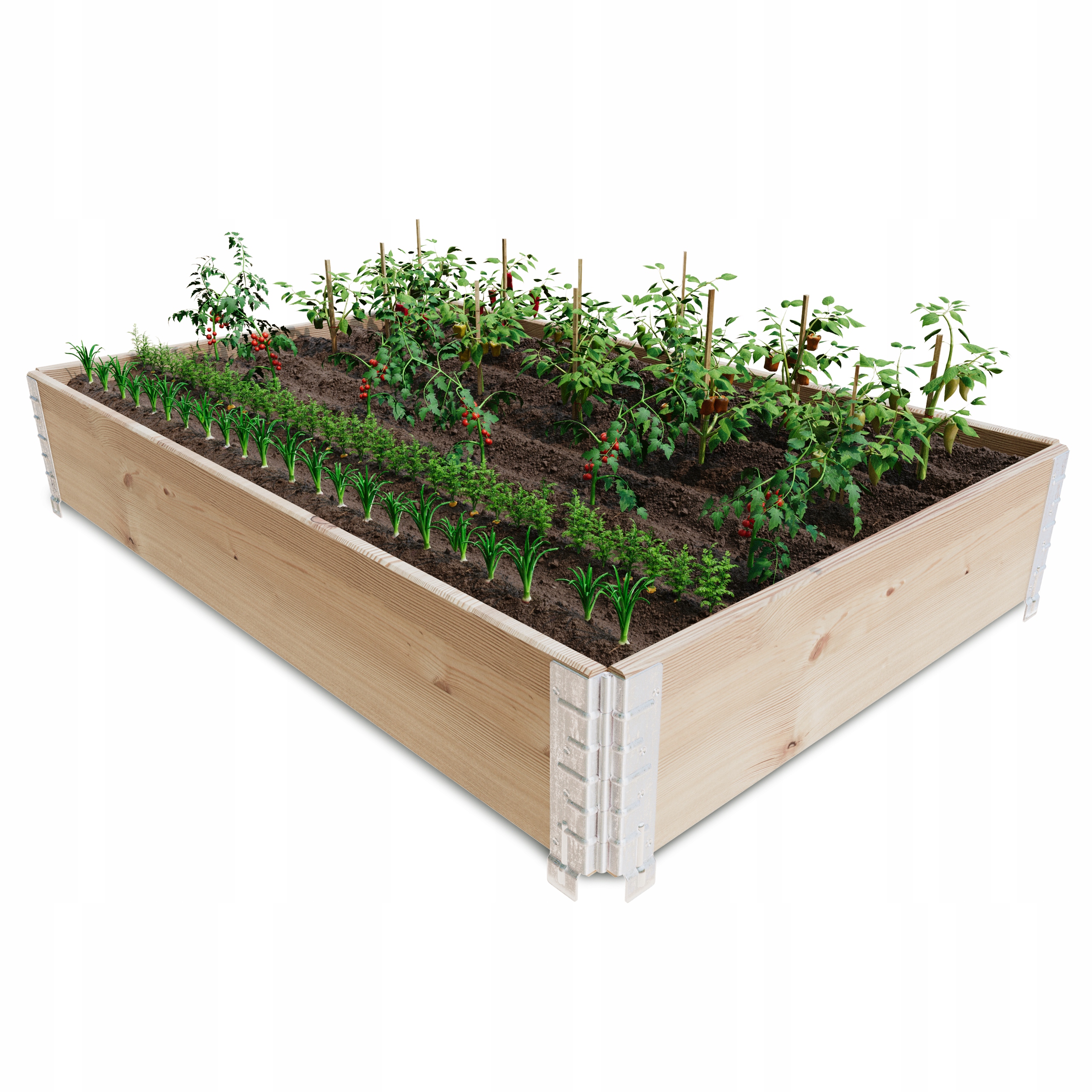 Podwyższona Grządka Skrzynia Na Warzywa Warzywniak Inspekt Ogrodowy 120x80