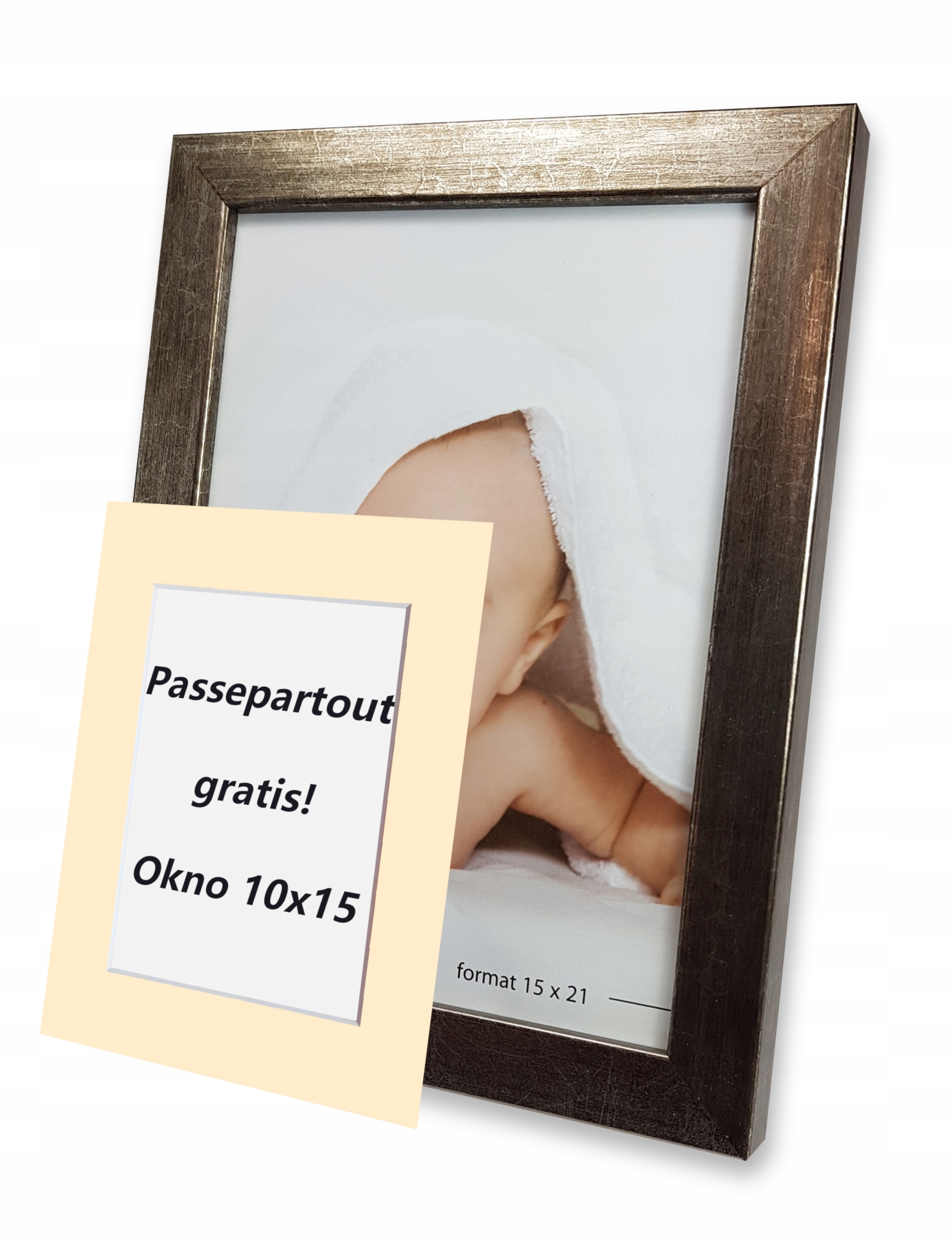 

Ramka 15x21+ Passe-partout na zdjęcia 10x15 Viola