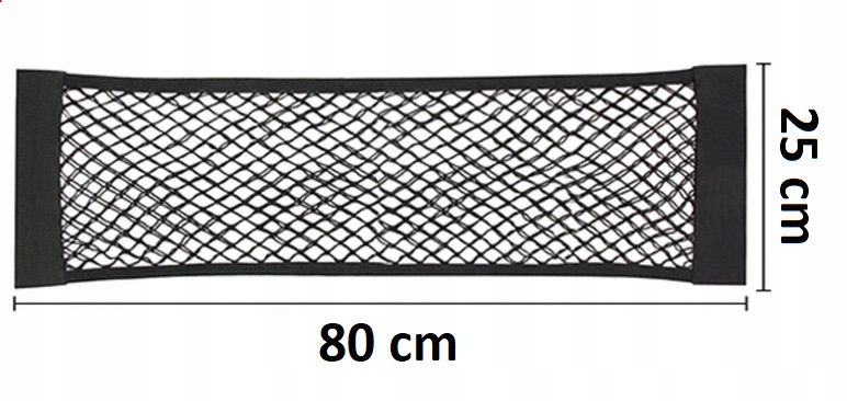 Organizer Do Bagażnika Elastyczna Siatka Na Rzep 80x25 CM