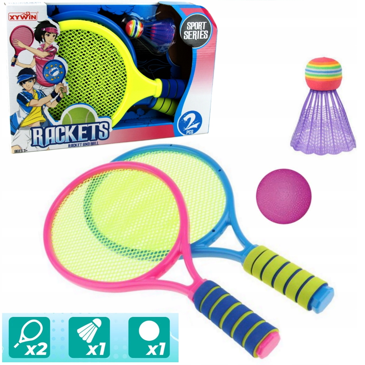 

Plażowe Rakietki Lotka I Piłka Badminton