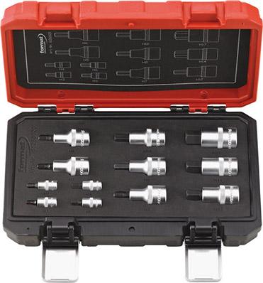 Sada nástrčiek 1/4" a 1/2" pre skrutky s 6-hrannou zásuvkou. Format