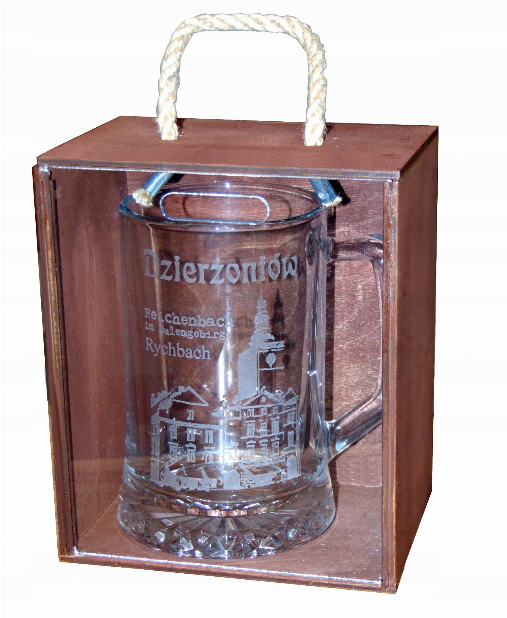 

Kufel w drewnianym pudełku z dowolnym grawerem