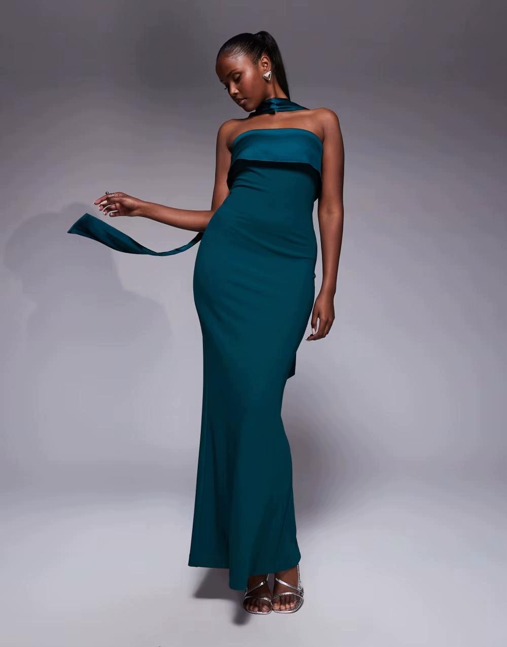Forever New Zelené Maxi Šaty B23__XS