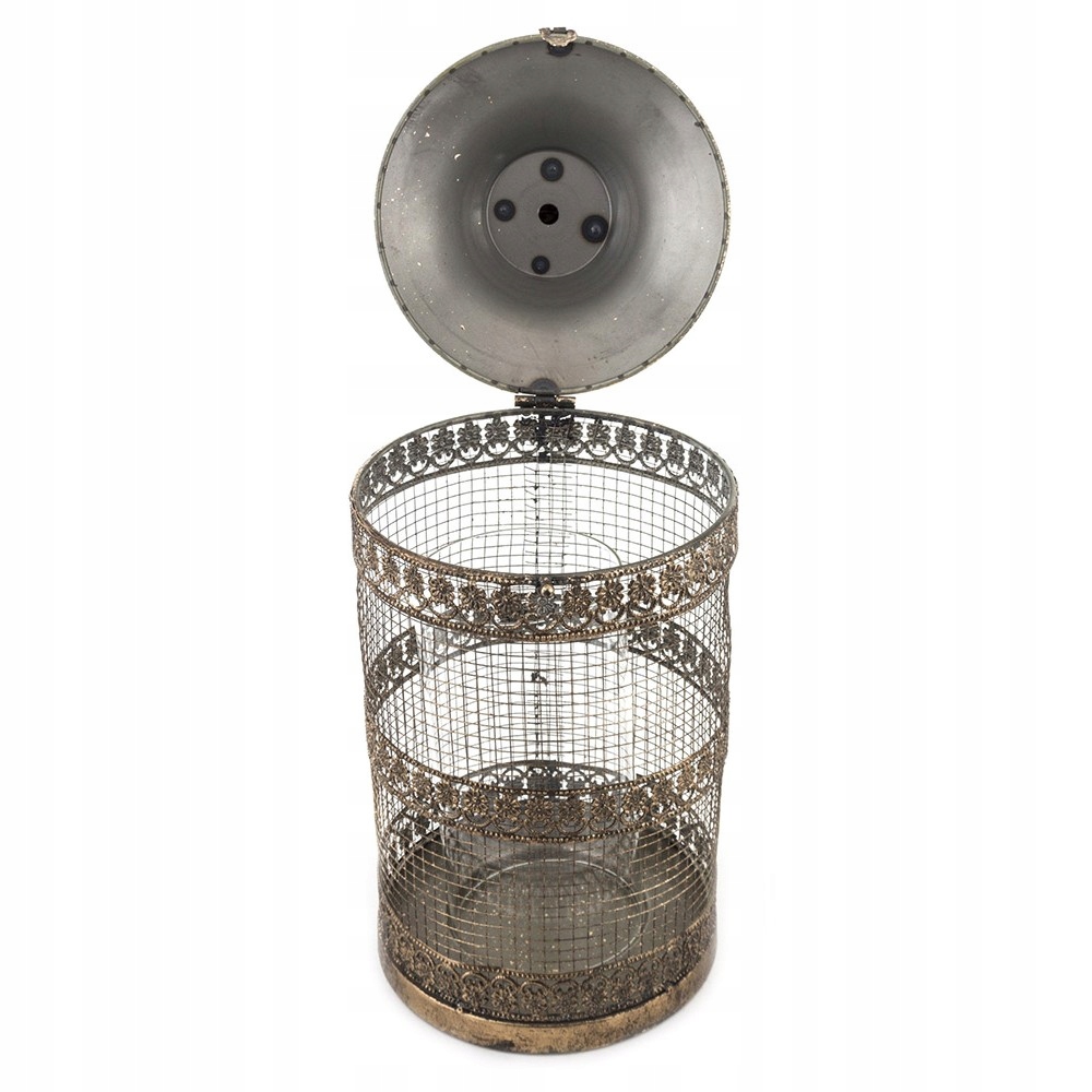 LAMPION METALOWY ZŁOTY 40x17cm LATARNIA ŚWIECZNIK Marka Styldekor