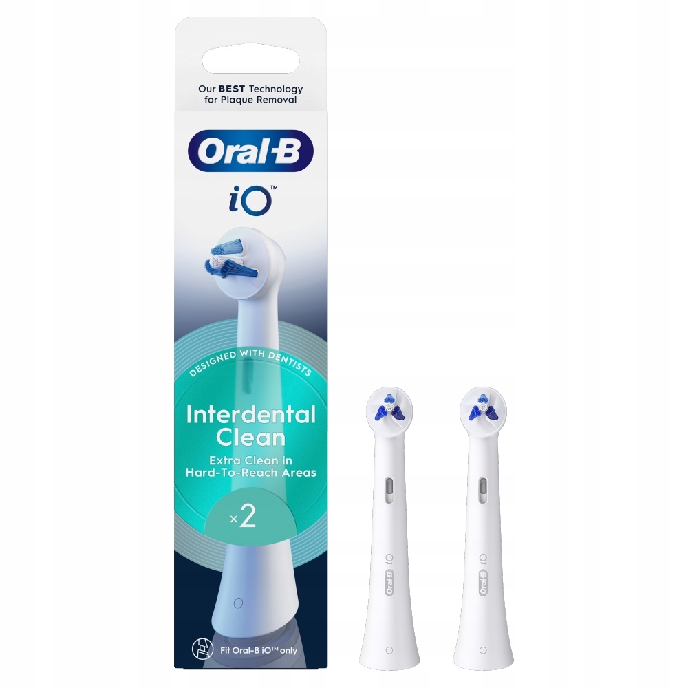 Oral-B iO Interdental Clean Oryginalne końcówki szczoteczek, 2 sztuki