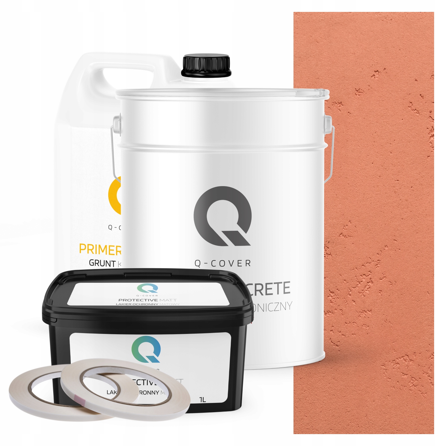 Vnitřní Architektonický Beton Set Pudrová Růžová F315 19kg Komplet 10m2