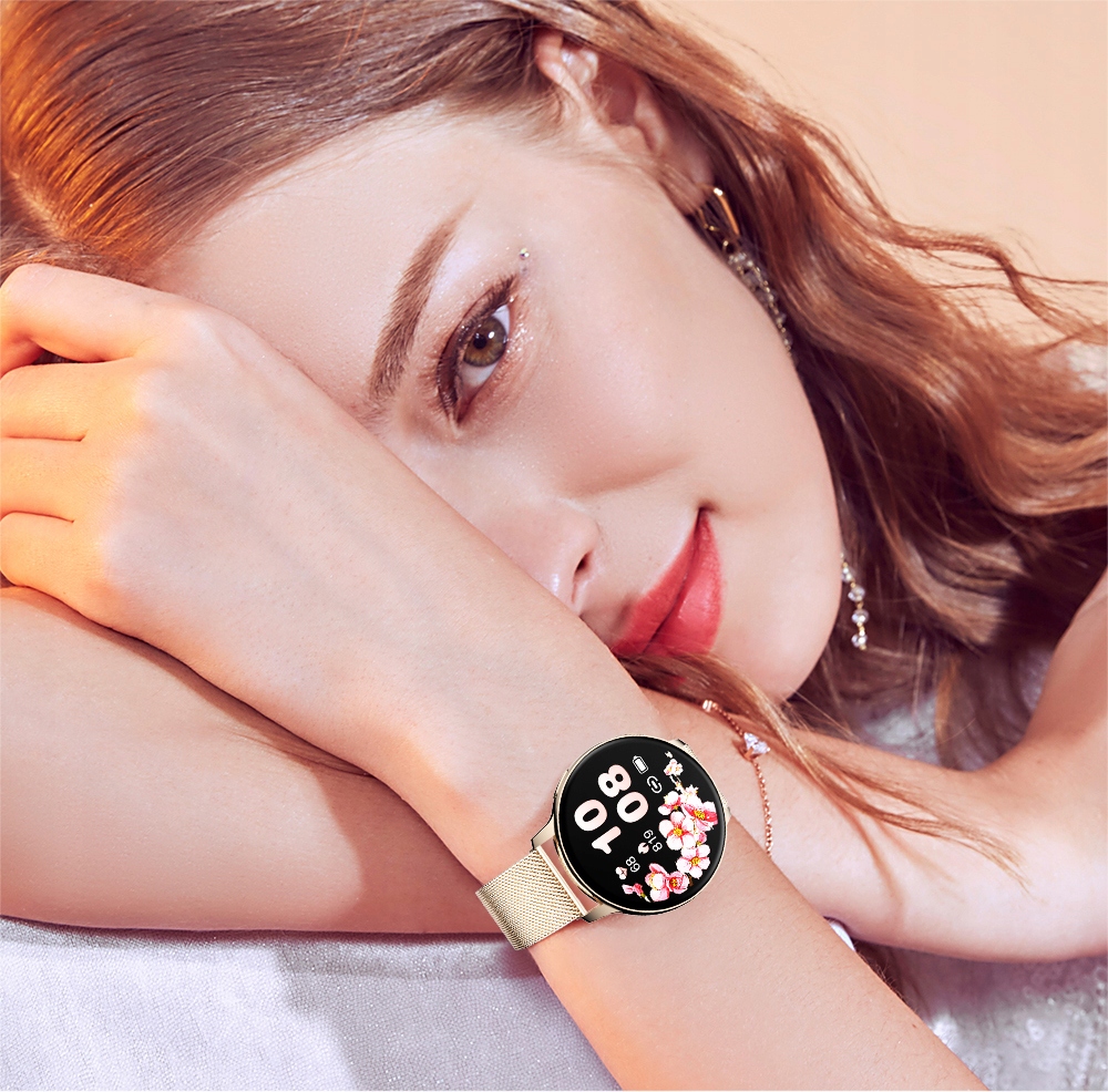 SMARTWATCH ZEGAREK DAMSKI POLSKIE MENU ROZMOWY WIADOMOŚCI 4 PASKI Marka WonderWatch