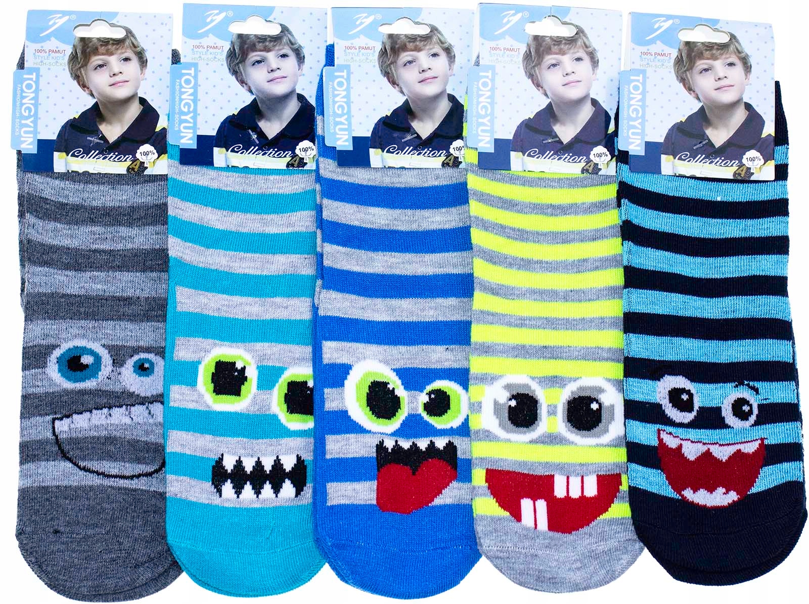 

5x Skarpetki Dziecięce Wesołe 23-36