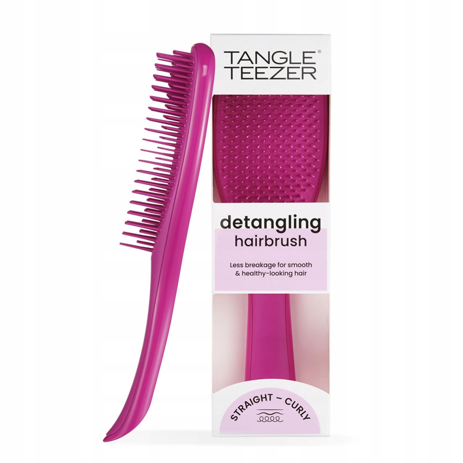 Ultimate Detangler Straight+curly Elektrický Kartáč Na Vlasy Malina