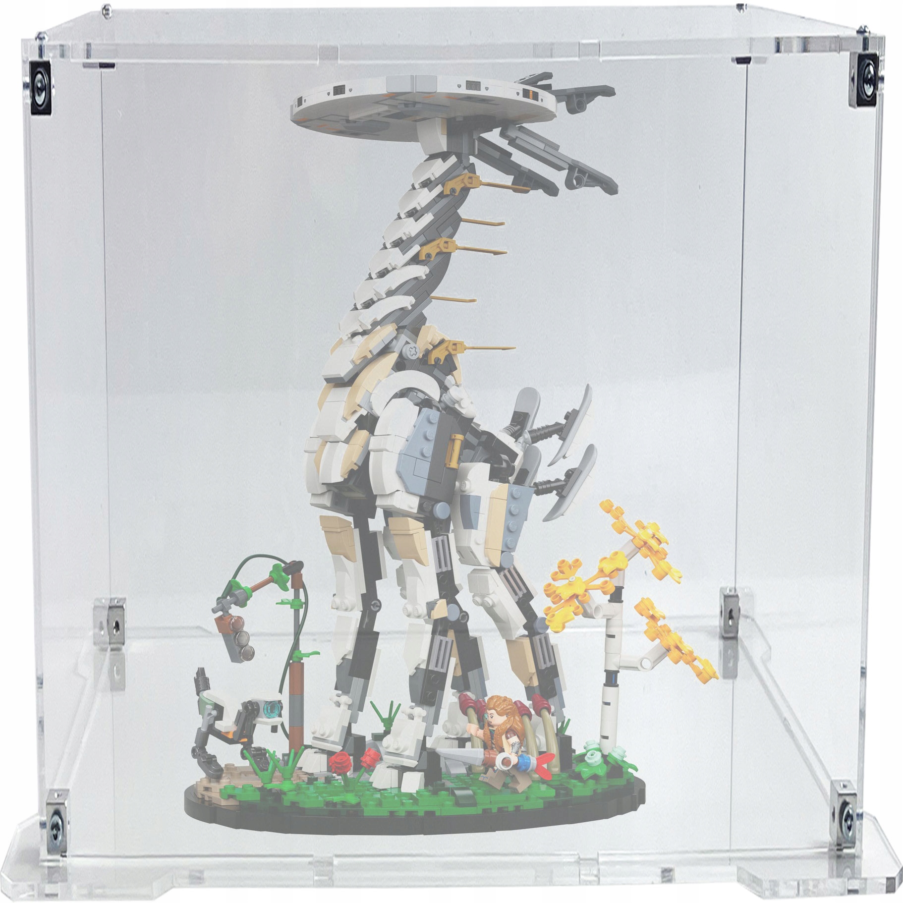 Vitrína s podstavcem pro stavebnici Lego 76989 Horizon Forbidden West: Žirafa
