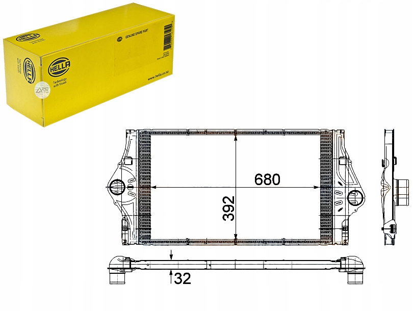 INTERCOOLER RENAULT LAGUNA 2,2 HELLA