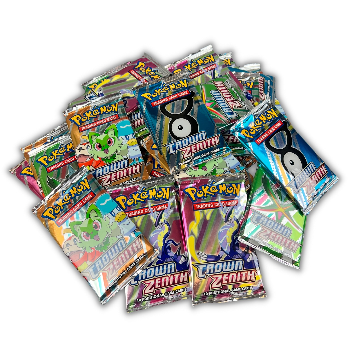 

100 Szt Karty Pokemon Zestaw 10 Saszetek Vmax