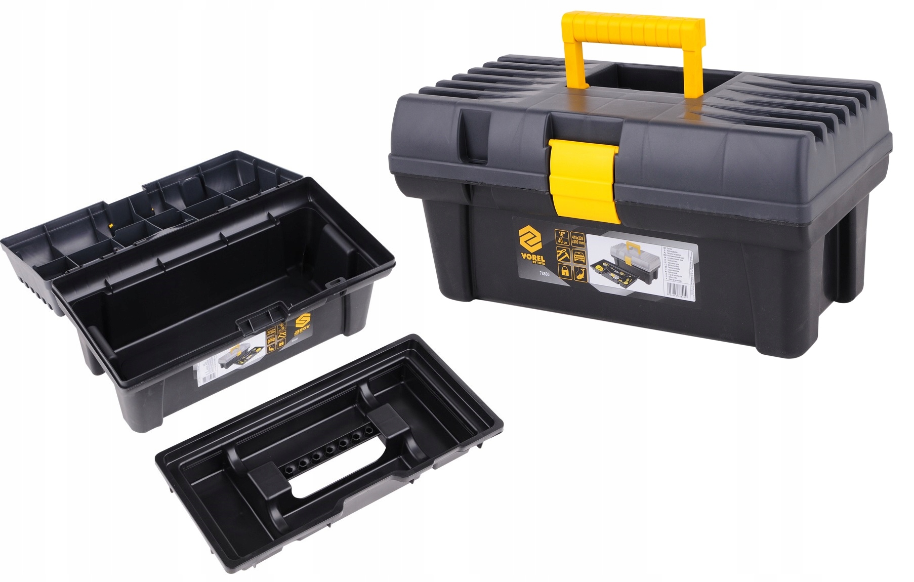 VOREL SKRZYNKA NARZĘDZIOWA PLASTIKOWA 16" Kod producenta 78800