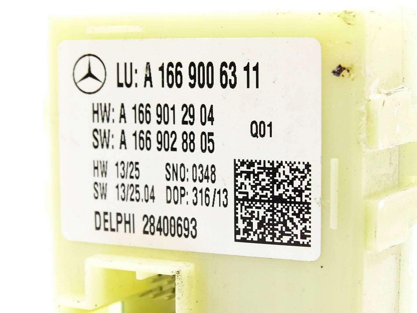 module control unit bonnet boot MERCEDES ML W166 A1669006311