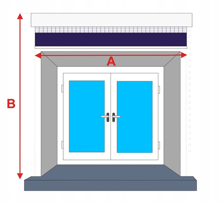ROLETA DZIEŃ NOC WOLNOWISZĄCA ROLETY 190x170 KOLOR Kolor odcienie szarości
