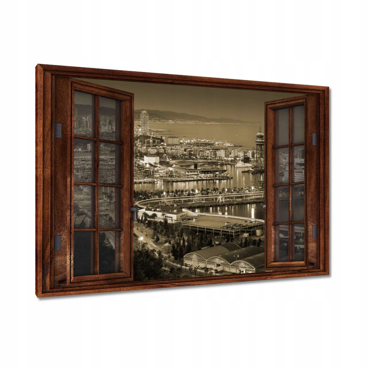 Obrazy 120x80 Barcelona Noční krajina