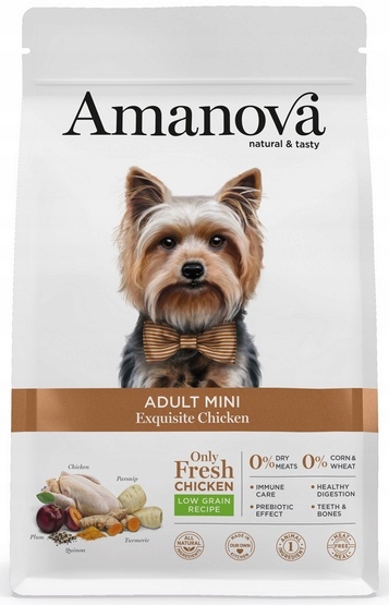 Levně Amanova Dog Adult Mini Exquisite Chicken – kuře 7 kg