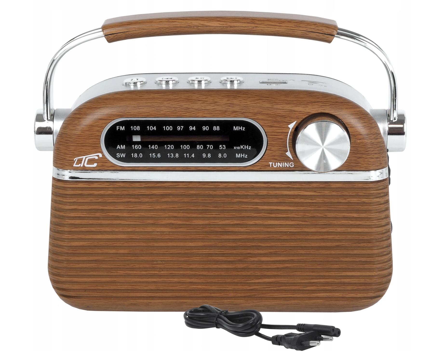 PRZENOŚNE RADIO RETRO BLUETOOTH AM, FM, MP3, SD, USB