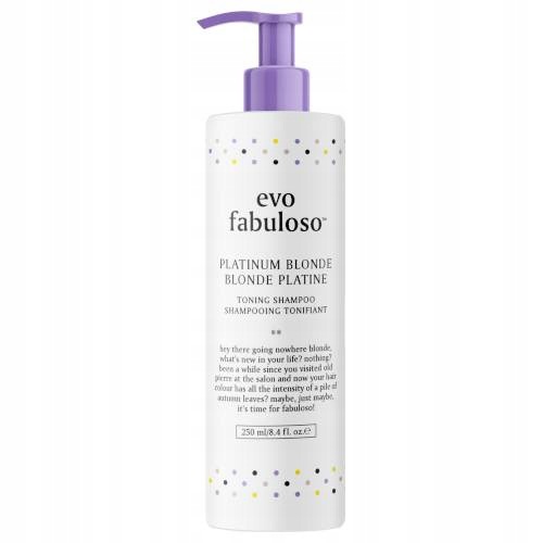 Evo Fabuloso Platinium Blonde Šampon Nivelující žluté odstíny 250 ml