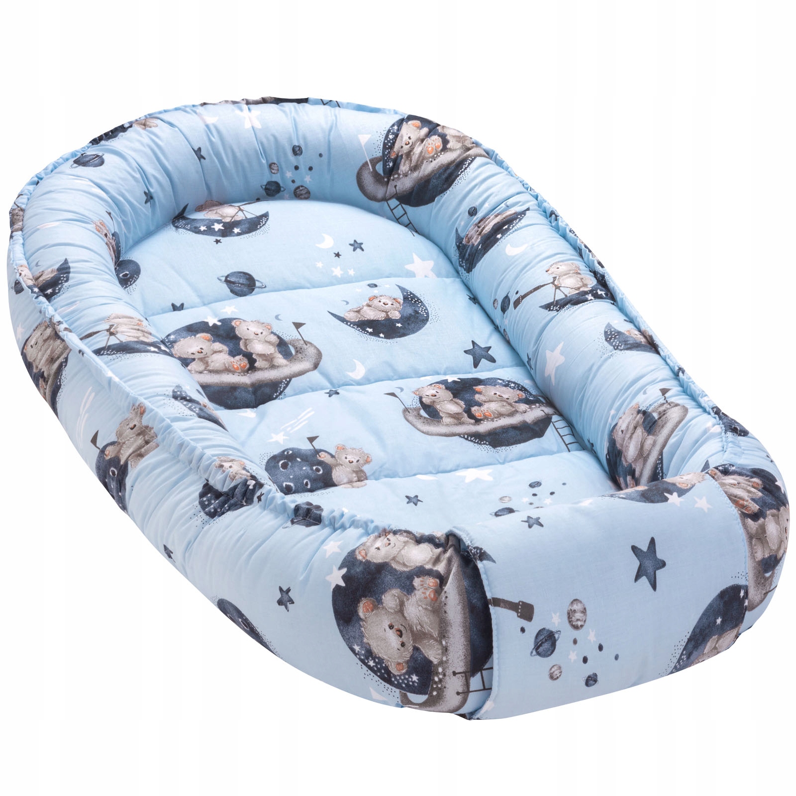 JUKKI DUŻY KOKON XXL NIEMOWLĘCY OTULACZ 65x120CM BAWEŁNA