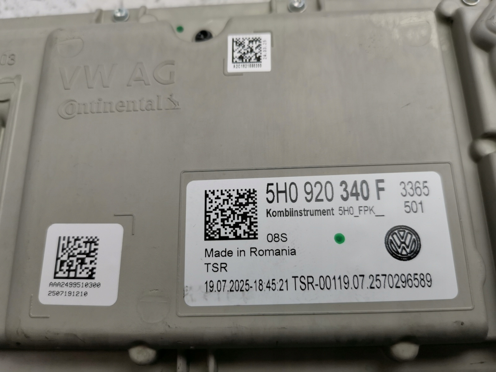 спидометр часы vw Caddy CRAFTER GOLF VIII T7 5H0920340F