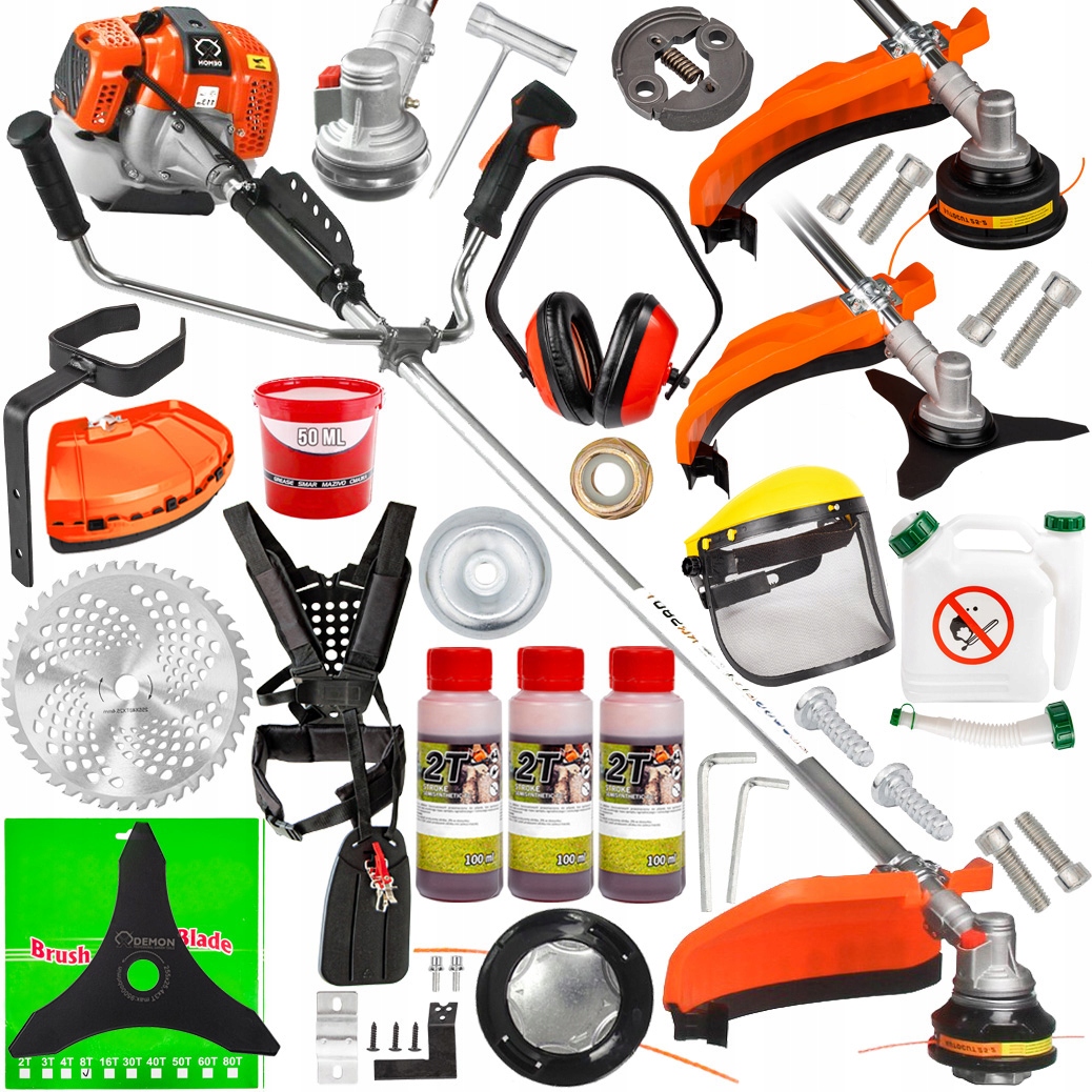 Kosa Spalinowa Wykaszarka Kosiarka Podkaszarka Demon RQ580 Turbo Zestaw XXL