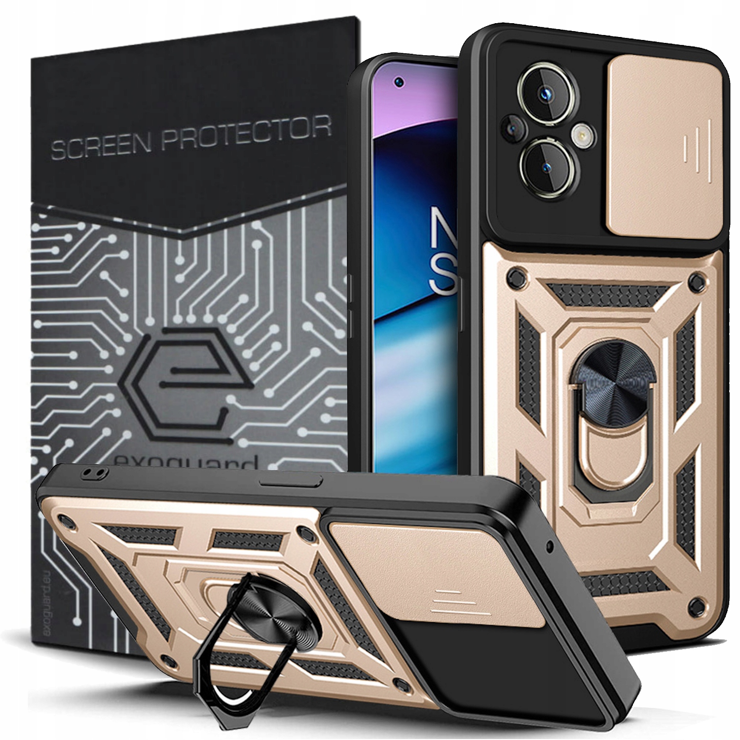 

Obudowa Etui Pancerne Szkło do Oppo Reno 7 Lite