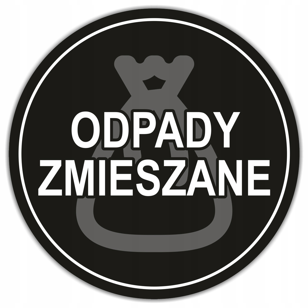 

Naklejka Na Kosz Segregacja śmieci Zmieszane 15 cm