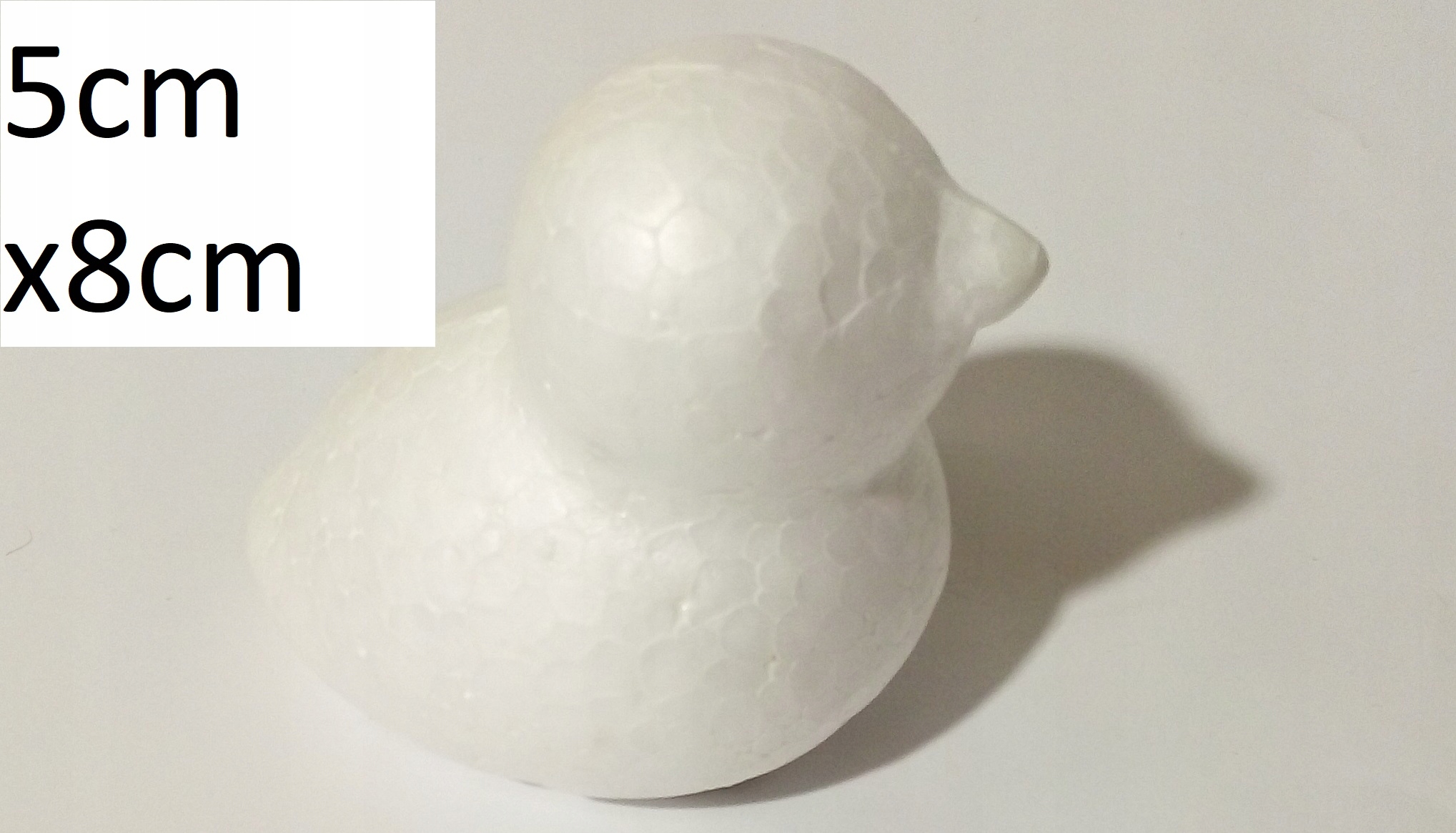 

Ptaszek Styropianowy 5cm x 8 cm Ozdoba Wielkanoc