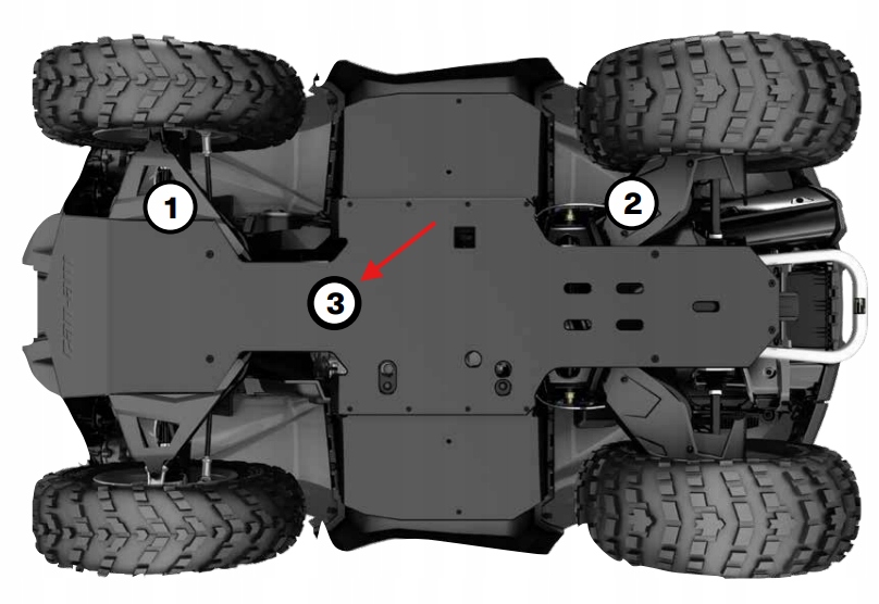Plastová krytka podvozku Hmwpe Brp Can-Am Outlander G2 715006019