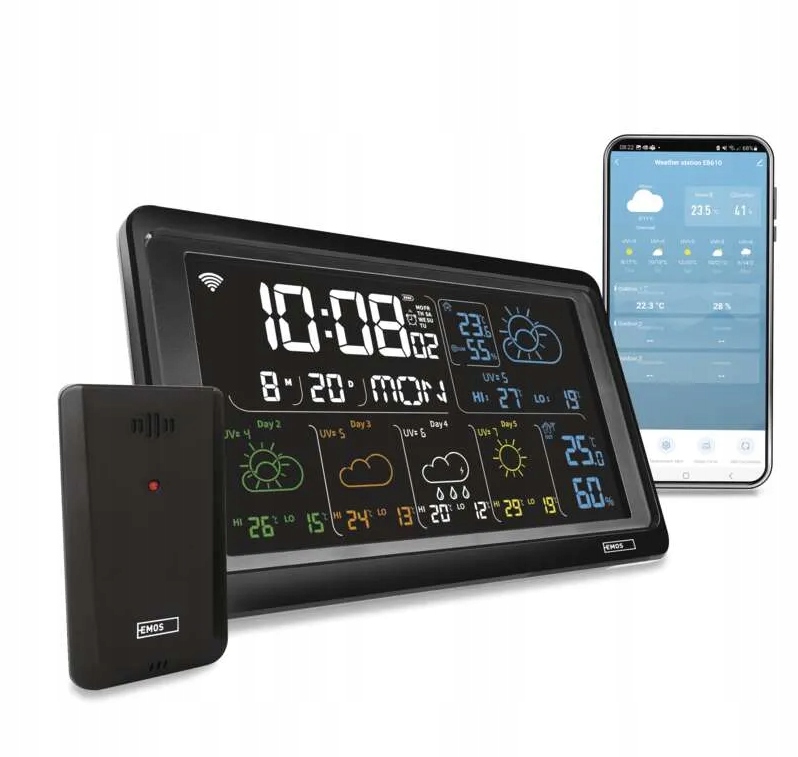 GoSmart Bezdrátová meteostanice E8610 s WiFi