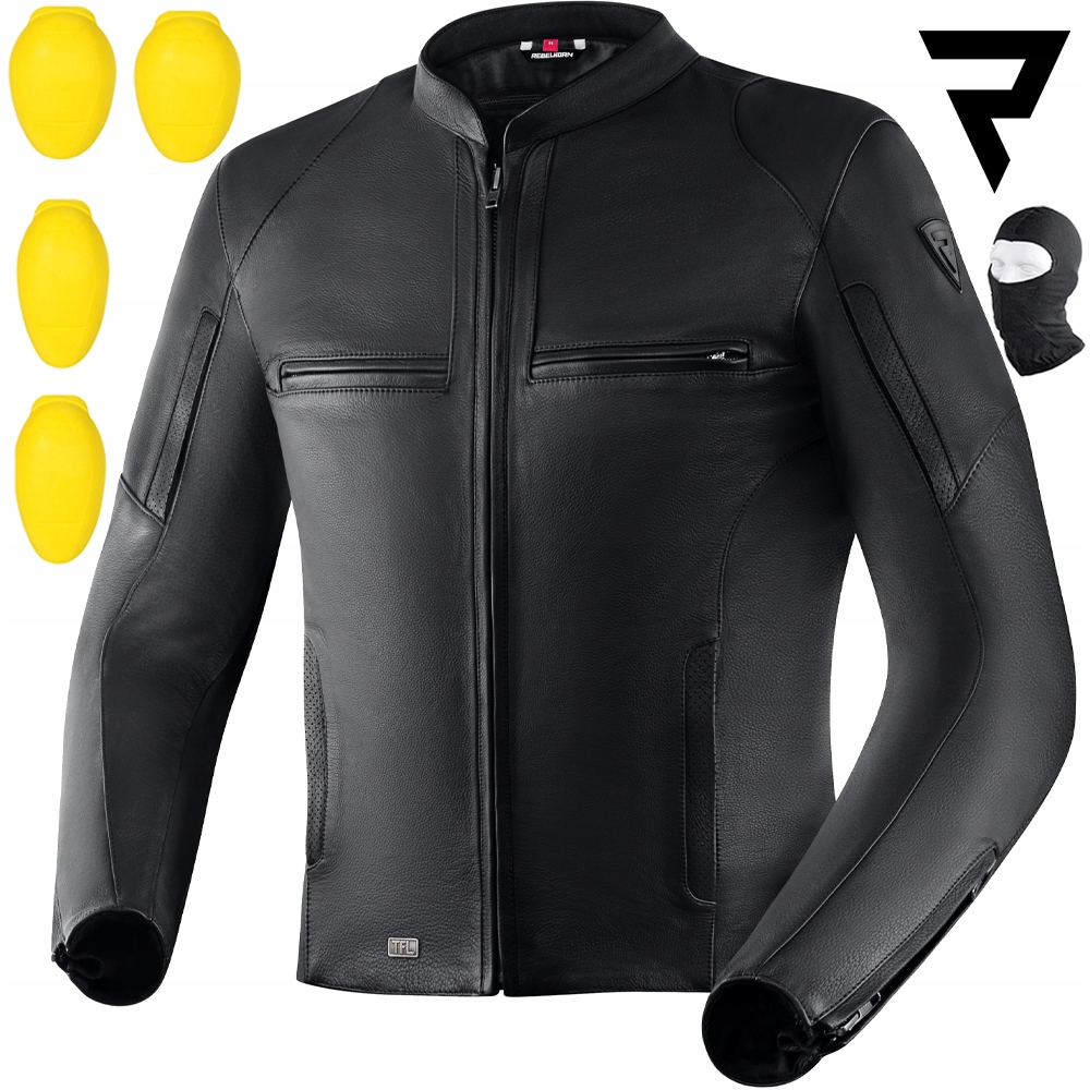 KURTKA MOTOCYKLOWA | REBELHORN RUNNER III TFL | MĘSKA SKÓRZANA + GRATISY