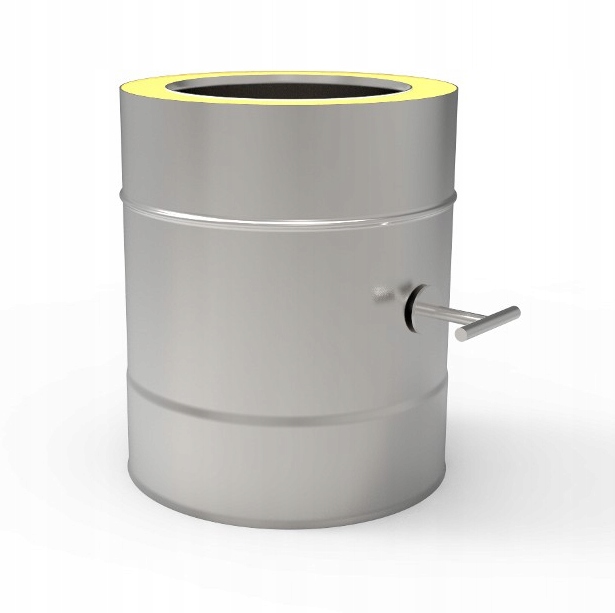 Kd Dvoustěnná izolovaná škrticí klapka fi 200 gr. 0,8 mm komínový kluzák